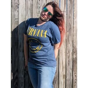 Nirvana Smiley Men's M Logo Tee